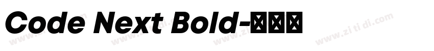 Code Next Bold字体转换
